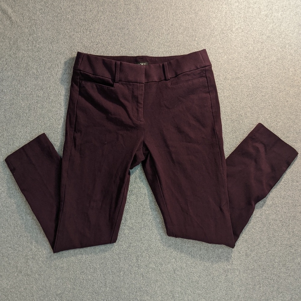Loft Maroon dress pants